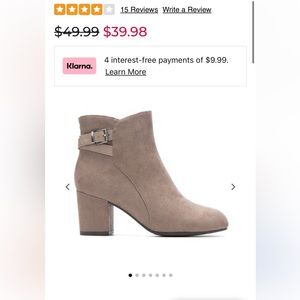 Nude bootie heel